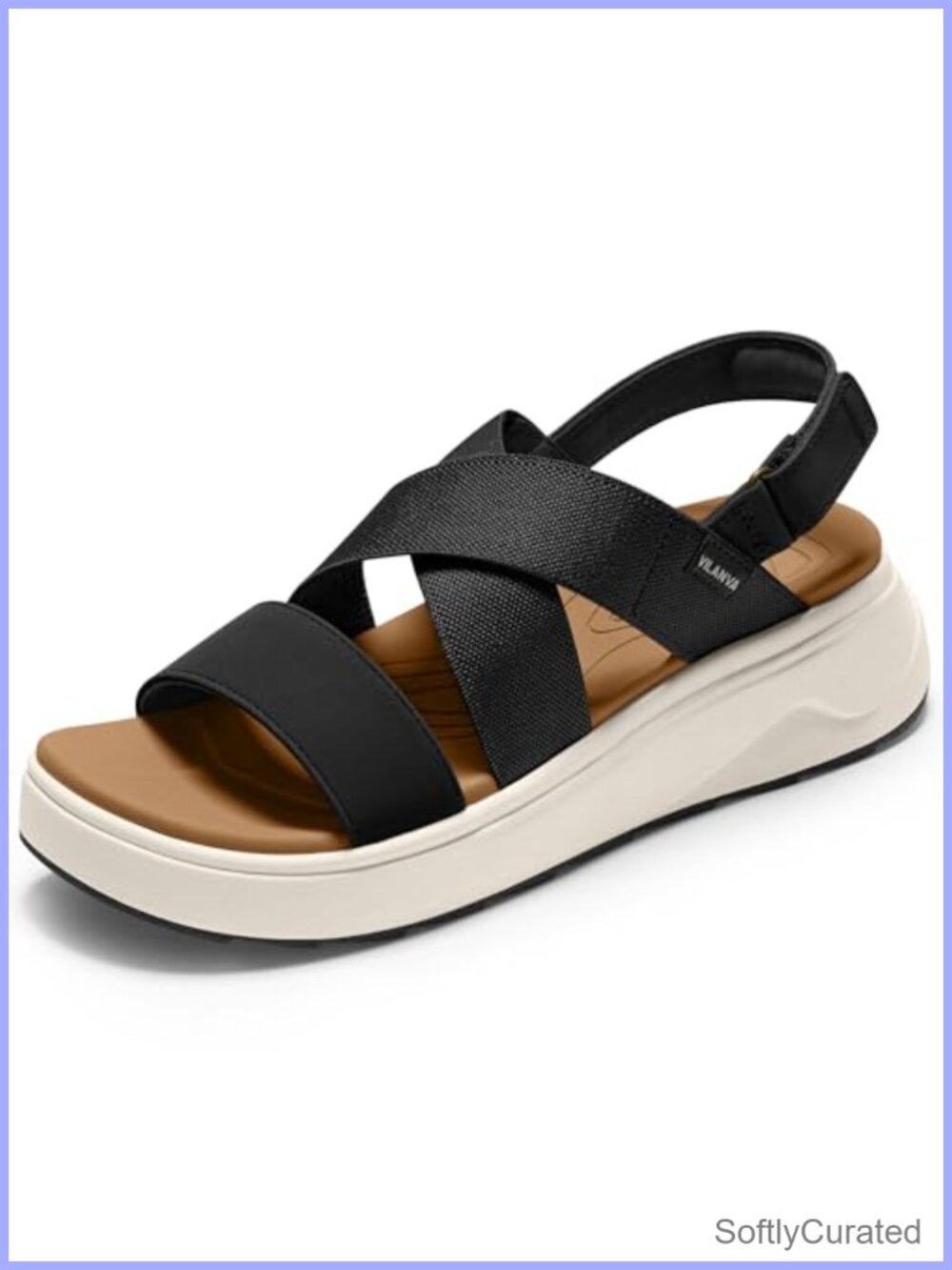 Platform Walking Sandals with Arch Support Orthotic Wedge